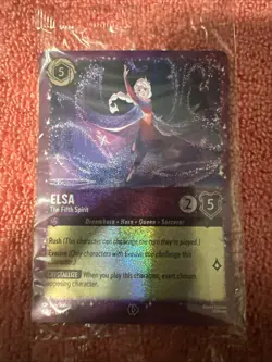 Elsa The Fifth Spirit Disney Lorcana Gift Box Promo Glitter Sealed - Image 1