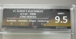 LT. Surge's Electabuzz 6/132 Gym Heroes - Pokemon Card - get graded 9.5 mint+ - Image 3
