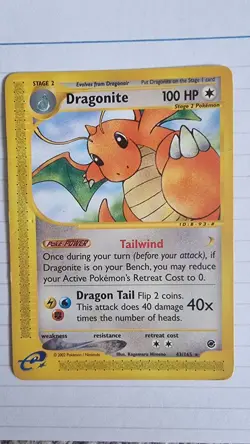 Pokemon TCG Dragonite Expedition Card 43/165 Non-Holo Rare - Image 1