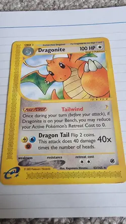 Pokemon TCG Dragonite Expedition Card 43/165 Non-Holo Rare - Image 2