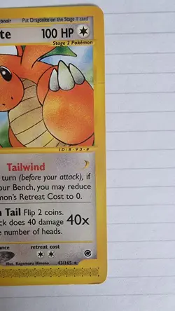 Pokemon TCG Dragonite Expedition Card 43/165 Non-Holo Rare - Image 4