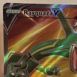 Rayquaza V 193/203 Full Art Ultra Rare Evolving Skies Pokemon Trading Card - Image 2