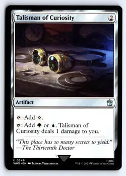 Talisman of Curiosity 249 Universes Beyond: Doctor Who Magic: The Gathering NM - Image 1