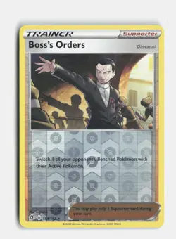 Boss's Orders 154/192 Reverse Holo SWSH02: Rebel Clash Pokemon NM - Image 1
