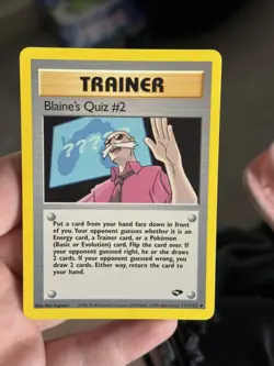 Pokemon TCG - Blaine's Quiz #2 111/132 - Gym Challenge - Image 1