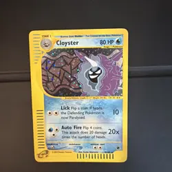Cloyster 8/165 Holo Rare - Pokemon Expedition Base Set 2002 - Vintage E-Reader - Image 1