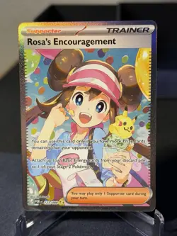 Pokemon Rosa's Encouragement 123/088 Perfect Order Secret Rare Full Art Holo - Image 1