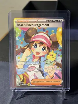 Pokemon Rosa's Encouragement 123/088 Perfect Order Secret Rare Full Art Holo - Image 3
