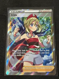 Irida (Full Art) 186/189 Swsh10: Astral Radiance Holo Ultra Rare Pokemon Tcg NM - Image 1
