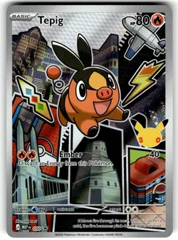 Tepig 050 Promo ME: Mega Evolution Promo Pokemon NM - Image 1