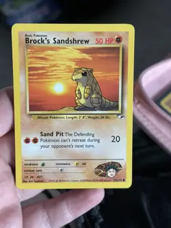 Pokemon TCG - Brock's Sandshrew 72/132 Gym Heroes LP - Image 1