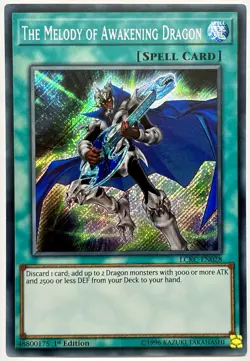 LCKC-EN028 The Melody of Awakening Dragon - Secret Rare 1st Ed Near Mint YuGiOh - Image 1