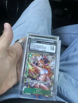 Nami One Piece CCG Azure Sea's Seven OP14-031 Alt Art Super Rare CGC 10 Japanese - Image 1