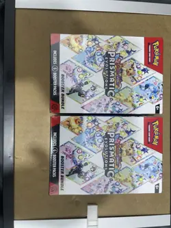 2✖ Pokemon TCG Prismatic Evolutions Booster Bundle Lot 2 Sealed 12 Packs New - Image 1