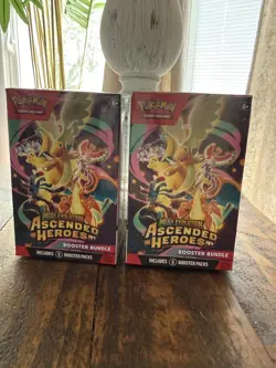 Pokemon TCG Ascended Heroes Booster Bundle Lot of 2 Sealed IN HAND 12 Packs - Image 1