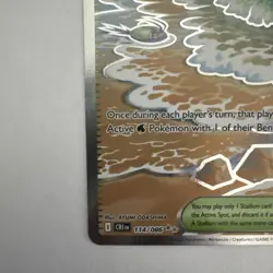 Pokemon TCG Chaos Rising Surfing Beach Full Art Trainer 114/086 - Near Mint - Image 4