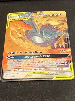 Moltres & Zapdos & Articuno GX - 44/68 - Pokemon Hidden Fates Sun Moon Card NM - Image 5