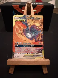 Pokemon TCG Moltres & Zapdos & Articuno GX Hidden Fates Card 44/68 NM Condition - Image 1