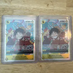 Monkey.D.Luffy OP07-109 - One Piece TCG - SR Super Rare NM English Foil Lot Of 2 - Image 1