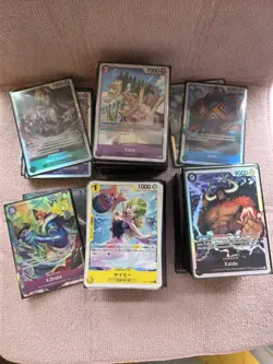 One Piece TCG, Mixed Lot Of Common, Rare and 55 SR Cards. English And Japanese - Image 1