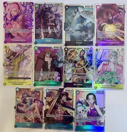 One Piece TCG SUPER RARE lot of 11 SR FOIL CARDS English One Piece Lot - Image 1