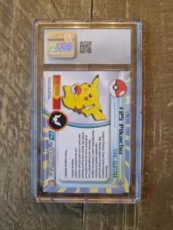 CGC 9 Mint Graded Pikachu #25 Topps Series 1 Pokemon Card #25 1999 ITALIAN - Image 2