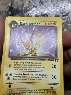 Pokemon Card - DARK JOLTEON 38/82 English ED2 Edition 2 - GOOD STATE - Image 3