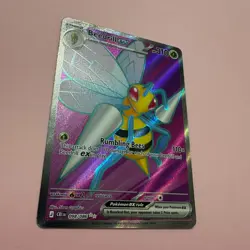 Beedrill Ex 098/086 NM Full Art Ultra Rare Chaos Rising Pokemon Card English TCG - Image 3