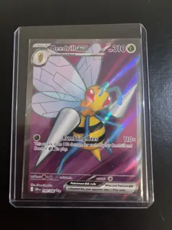 Pokemon TCG Beedrill ex 098/086 Full Art Ultra Rare Chaos Rising ME04 English NM - Image 1