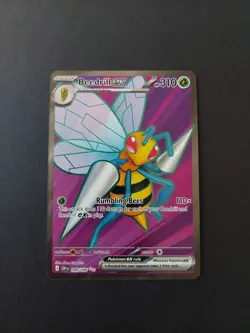 Pokemon TCG Beedrill ex 098/086 Full Art Ultra Rare Chaos Rising ME04 English NM - Image 1