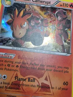 Team Magma's Camerupt 2/34 Holo Rare Double Crisis Pokemon Holo Heavily Played - Image 5