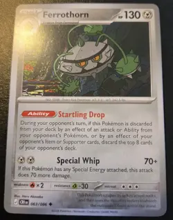 Ferrothorn 063/086 Uncommon Mega Evolution: Chaos Rising Pokemon TCG - Image 1