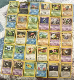 0 DUPLICATES 30 /75 Never Played Pokemon Card Lot Neo Genesis Discovery Set 2001 - Image 1