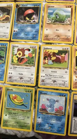 0 DUPLICATES 30 /75 Never Played Pokemon Card Lot Neo Genesis Discovery Set 2001 - Image 4