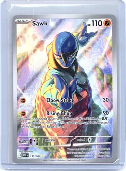 Sawk 130/086 Illustration Rare White Flare Pokemon Near Mint - Image 1