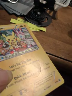 Pikachu XY95 holographic promo card from the 2016 Pokemon TCG XY Black Star set. - Image 4