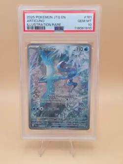 2025 POKEMON JTG EN-JOURNEY TOGETHER ILLUSTRATION RARE #161 ARTICUNO PSA 10 - Image 1