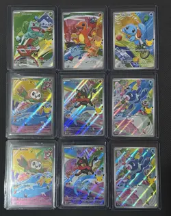 Pokemon First Partner Collection Series 1 Lot of 9. 2x Rowlet, Litten, Popplio - Image 1