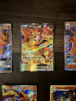 Charizard Lot 5 Pokemon TCG Cards GX EX Hidden Fates XY Promo Foil English - Image 3