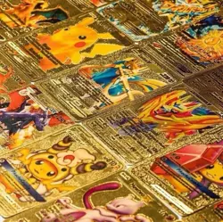 55Pcs Pokemon Card Foil GOLD PACK 55 CARDS TCG GX Vmax GX Card Charizard Rare - Image 2