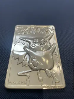 ✨Vintage Pokemon 23K Gold Plated Cards Charizard Pikachu Mewtwo Set 1999 W/COA✨ - Image 3