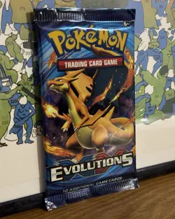 Pokemon TCG XY Evolutions Sealed Booster Pack 10 Cards English Charizard - Image 1