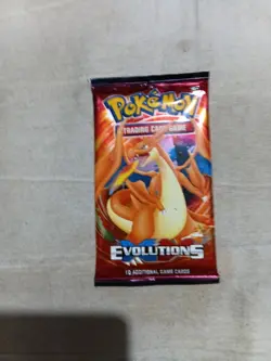 Pokemon XY Evolutions Booster Pack Charizard Trading Cards - Image 1
