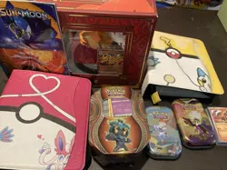 Pokemon Bundle Folders + Tins + Charizare Ex + 400 More Cards Charizard Display - Image 2
