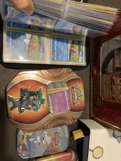 Pokemon Bundle Folders + Tins + Charizare Ex + 400 More Cards Charizard Display - Image 4