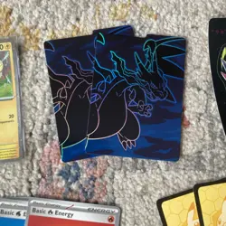 Charizard X tin -with 96 Pokemon TCG Scarlet & Violet SVI cards & accessories - Image 4