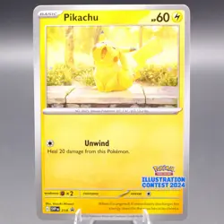 Pikachu - (Illustration Contest 2024) 214 Promo SV: Scarlet & Violet Promo Card - Image 1