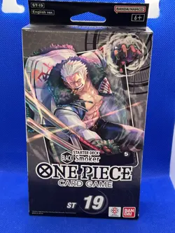 SEALED One Piece Starter Deck 19: BLACK Smoker ST19 51 Cards + PRB01 Pack - Image 1