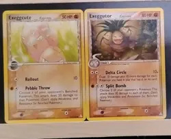 Pokemon Delta Species Card Lot - Exeggcute & Exeggutor (2005) - Image 1