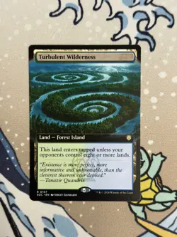 Mtg: Turbulent Wilderness (Extended Art Non-Foil) NM Secrets Of Strixhaven - Image 1